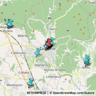 Mappa Via Alfonso Morgante, 33017 Tarcento UD, Italia (1.6875)