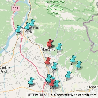 Mappa Via Alfonso Morgante, 33017 Tarcento UD, Italia (10.328)