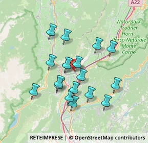 Mappa Via dei Sentieri, 38016 Mezzocorona TN, Italia (6.07889)