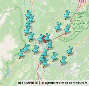 Mappa Via dei Sentieri, 38016 Mezzocorona TN, Italia (6.913)