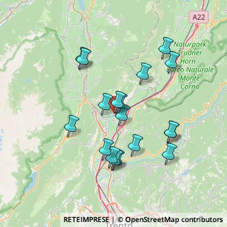 Mappa Via dei Sentieri, 38016 Mezzocorona TN, Italia (6.91944)