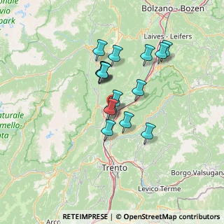 Mappa Via dei Sentieri, 38016 Mezzocorona TN, Italia (10.51625)