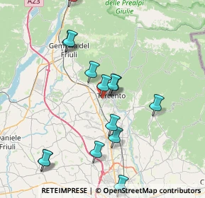 Mappa Via dei Fagnà, 33017 Tarcento UD, Italia (8.02571)