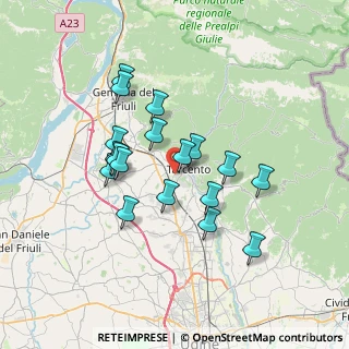 Mappa Via dei Fagnà, 33017 Tarcento UD, Italia (5.99611)