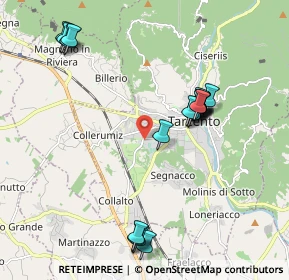 Mappa Via dei Fagnà, 33017 Tarcento UD, Italia (2.012)