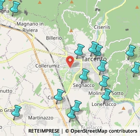 Mappa Via dei Fagnà, 33017 Tarcento UD, Italia (3.069)