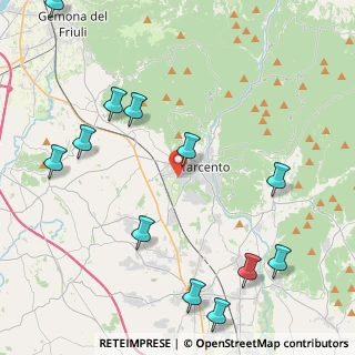 Mappa Via dei Fagnà, 33017 Tarcento UD, Italia (5.34)