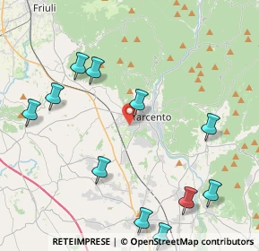 Mappa Via dei Fagnà, 33017 Tarcento UD, Italia (5.34)