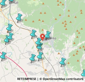 Mappa Via dei Fagnà, 33017 Tarcento UD, Italia (5.60688)