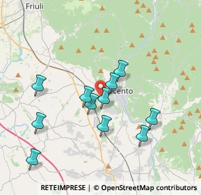 Mappa Via dei Fagnà, 33017 Tarcento UD, Italia (3.38273)