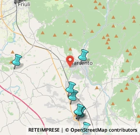 Mappa Via dei Fagnà, 33017 Tarcento UD, Italia (6.3475)