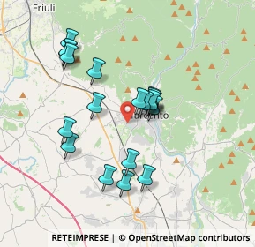 Mappa Via dei Fagnà, 33017 Tarcento UD, Italia (3.07263)