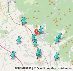 Mappa Via dei Fagnà, 33017 Tarcento UD, Italia (4.05833)