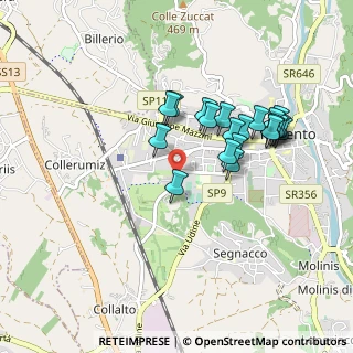 Mappa Via dei Fagnà, 33017 Tarcento UD, Italia (0.814)