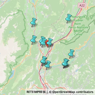 Mappa Via S. Antonio, 38016 Mezzocorona TN, Italia (6.86615)