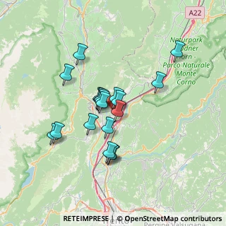 Mappa Via S. Antonio, 38016 Mezzocorona TN, Italia (5.44)