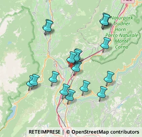 Mappa Via S. Antonio, 38016 Mezzocorona TN, Italia (7.09167)