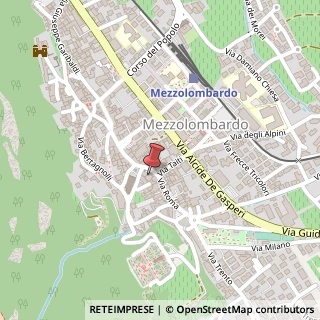 Mappa Via Roma, 10, 38017 Mezzolombardo, Trento (Trentino-Alto Adige)
