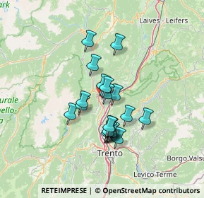 Mappa Via Frecce Tricolori, 38017 Mezzolombardo TN, Italia (10.202)