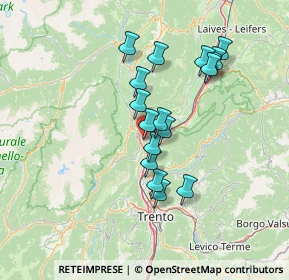 Mappa Via Frecce Tricolori, 38017 Mezzolombardo TN, Italia (11.82529)