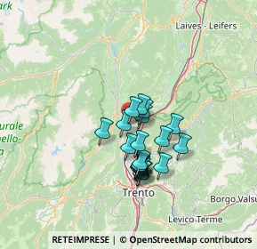 Mappa Via Frecce Tricolori, 38017 Mezzolombardo TN, Italia (9.895)