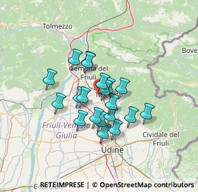 Mappa Via Latteria, 33010 Magnano in Riviera UD, Italia (9.7895)