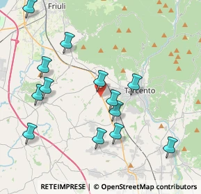 Mappa Via Latteria, 33010 Magnano in Riviera UD, Italia (4.17846)