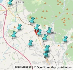 Mappa Via Latteria, 33010 Magnano in Riviera UD, Italia (3.83786)