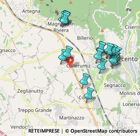 Mappa Via Latteria, 33010 Magnano in Riviera UD, Italia (1.8975)