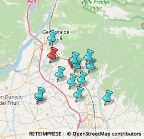 Mappa Via Latteria, 33010 Magnano in Riviera UD, Italia (5.40429)