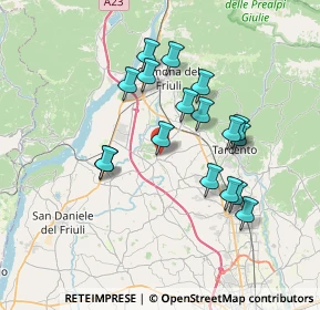 Mappa Via Vidal, 33030 Buja UD, Italia (6.36706)
