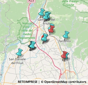 Mappa Via Vidal, 33030 Buja UD, Italia (6.09063)