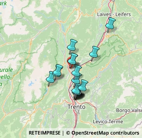 Mappa 38017 Mezzolombardo TN, Italia (10.33111)