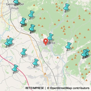 Mappa 33017 Tarcento UD, Italia (6.04222)