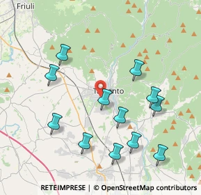 Mappa 33017 Tarcento UD, Italia (4.06917)