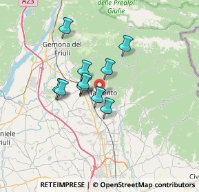 Mappa 33017 Tarcento UD, Italia (4.64818)