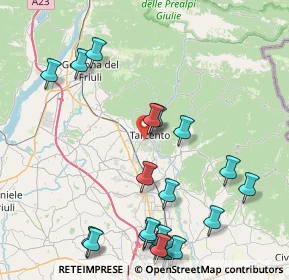 Mappa 33017 Tarcento UD, Italia (10.08)