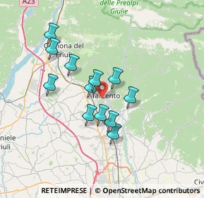 Mappa 33017 Tarcento UD, Italia (5.565)