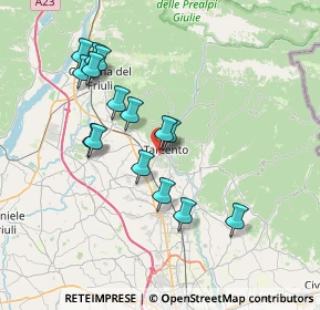 Mappa 33017 Tarcento UD, Italia (6.75)