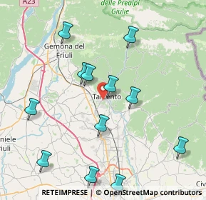 Mappa 33017 Tarcento UD, Italia (8.66)