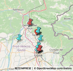 Mappa 33017 Tarcento UD, Italia (10.47357)