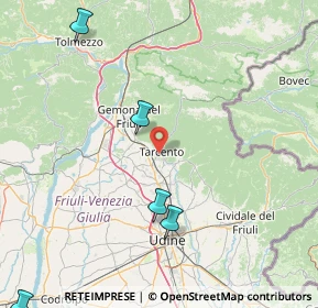 Mappa 33017 Tarcento UD, Italia (42.58417)