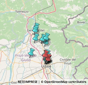 Mappa 33017 Tarcento UD, Italia (10.889)