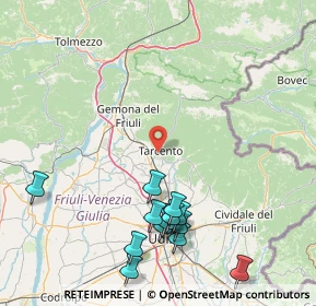 Mappa 33017 Tarcento UD, Italia (20.77143)