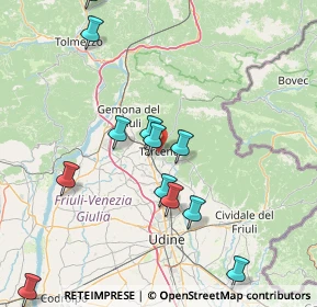 Mappa 33017 Tarcento UD, Italia (16.81583)