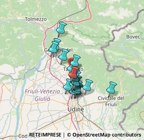 Mappa 33017 Tarcento UD, Italia (9.36263)
