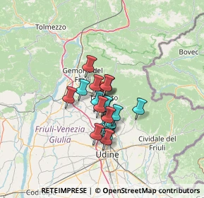 Mappa 33017 Tarcento UD, Italia (8.5975)