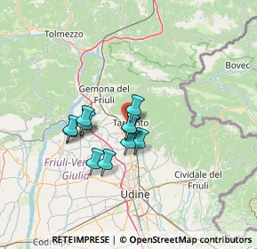 Mappa 33017 Tarcento UD, Italia (9.895)