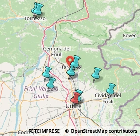 Mappa 33017 Tarcento UD, Italia (14.6575)