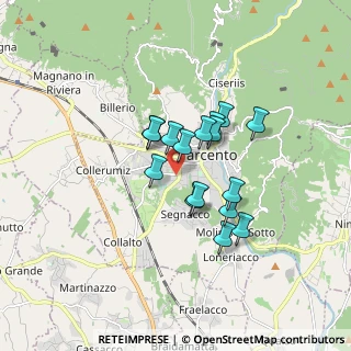 Mappa Via G. Pascoli, 33017 Tarcento UD, Italia (1.21625)